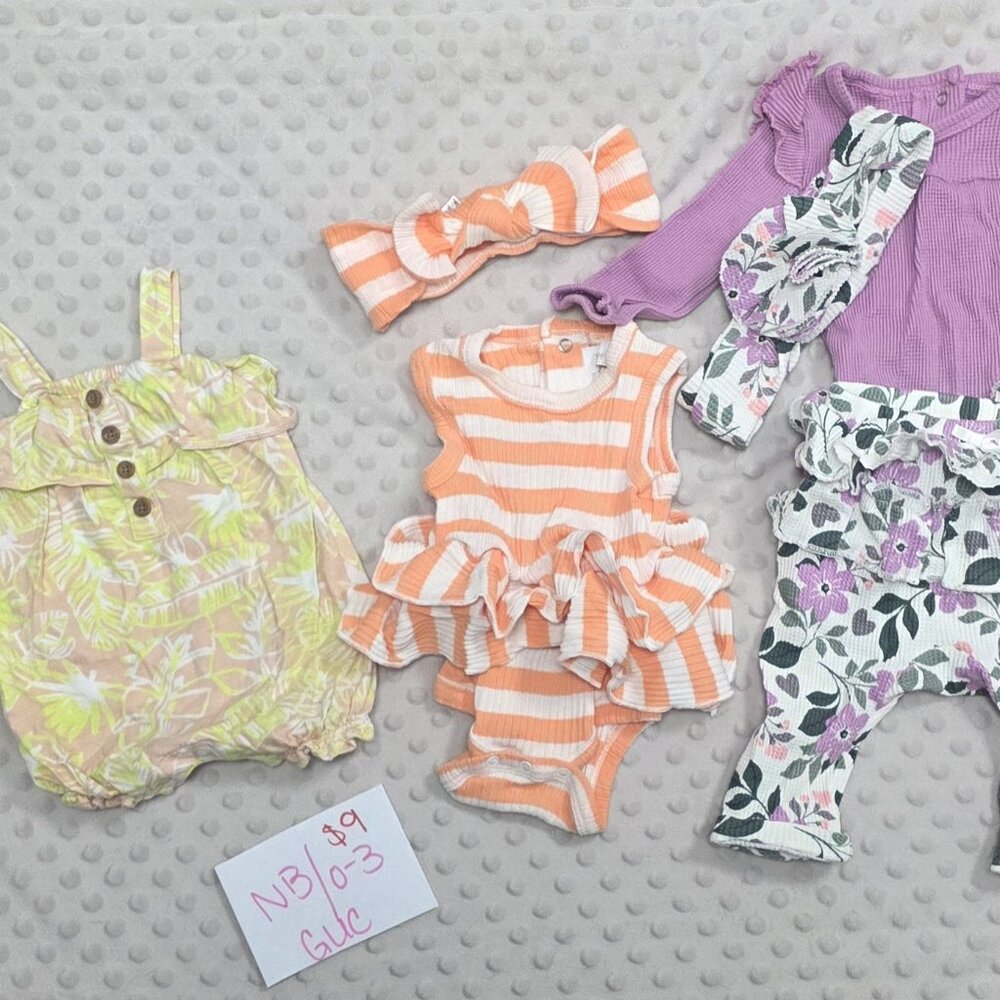 Baby Girl Lot Newborn NB 0-3 Months